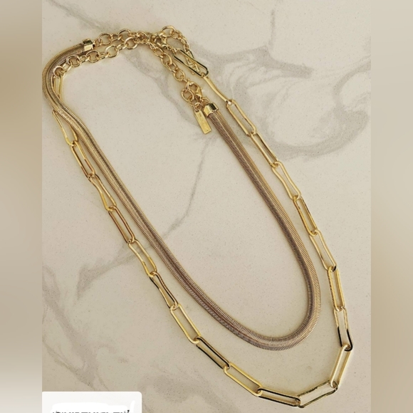 2pc Goldtone Necklaces Sugarfix by Baublebar NWT - Picture 3 of 6